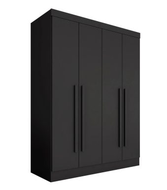 Guarda-Roupa-4-Portas-Solteiro-Mayra-Preto-Moveis-Arapongas