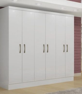 Guarda-Roupa-Casal-6-Portas-2-Gavetas-Paris-Siena-Moveis-Branco-1